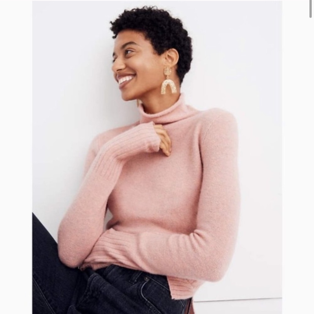 Madewell Glenmoor Inland Turtleneck Wool Sweater Size XL